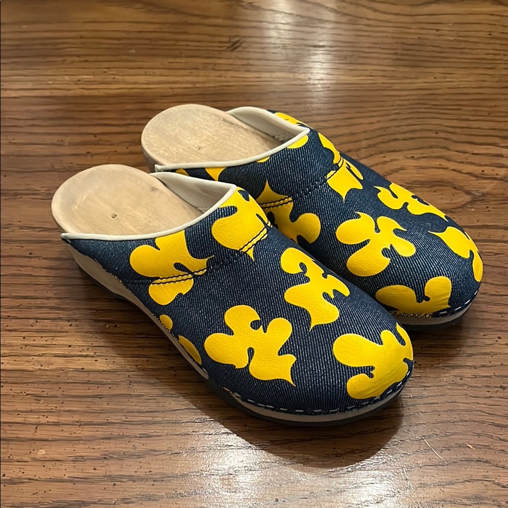 Magnafied Sun‎ Yellow Magnafiedcamo Japanese Selvedge Denim Clog Yellow/Denim